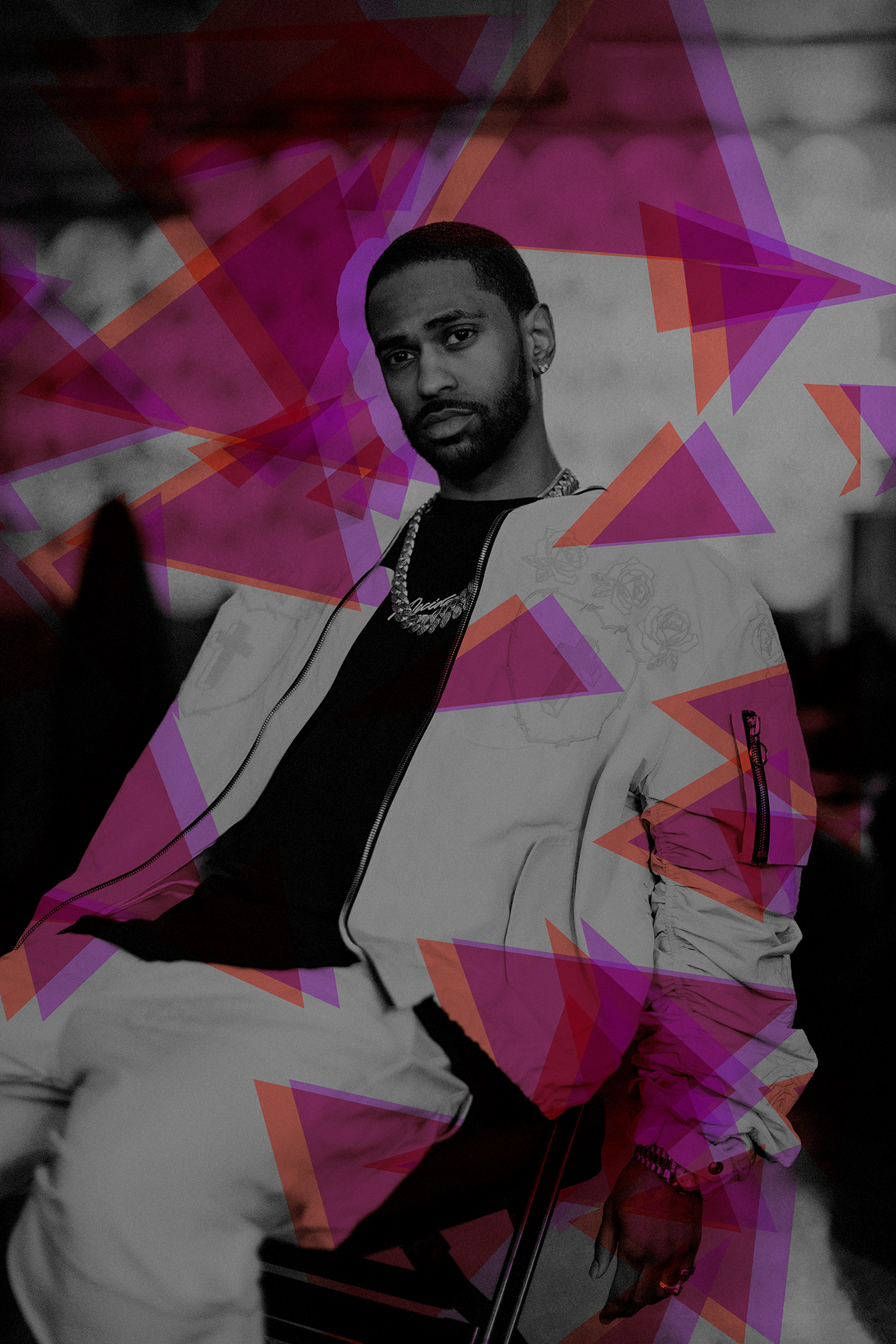 Big Sean, hip hop artist, is photographed backstage at Revention Center in Houston, Texas before the first show of his 