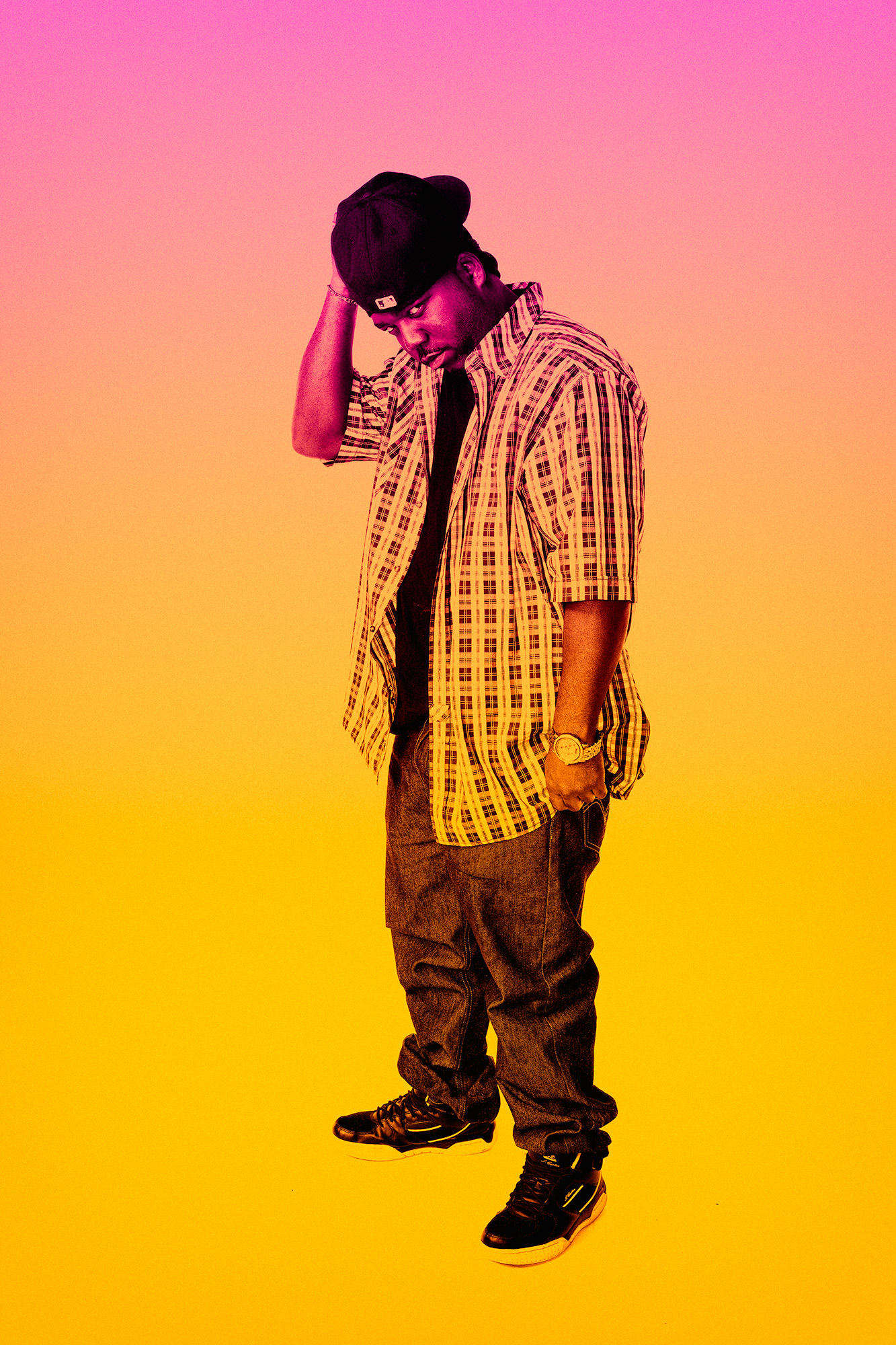 C Sharp, hip hop artist, photographed by Todd Spoth, in Houston, Texas.