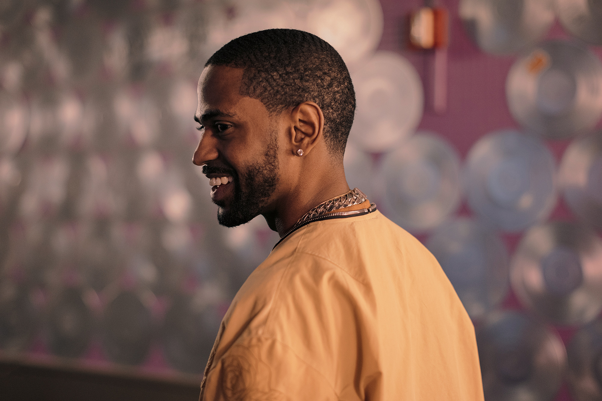 Big Sean, hip hop artist, is photographed backstage at Revention Center in Houston, Texas before the first show of his 