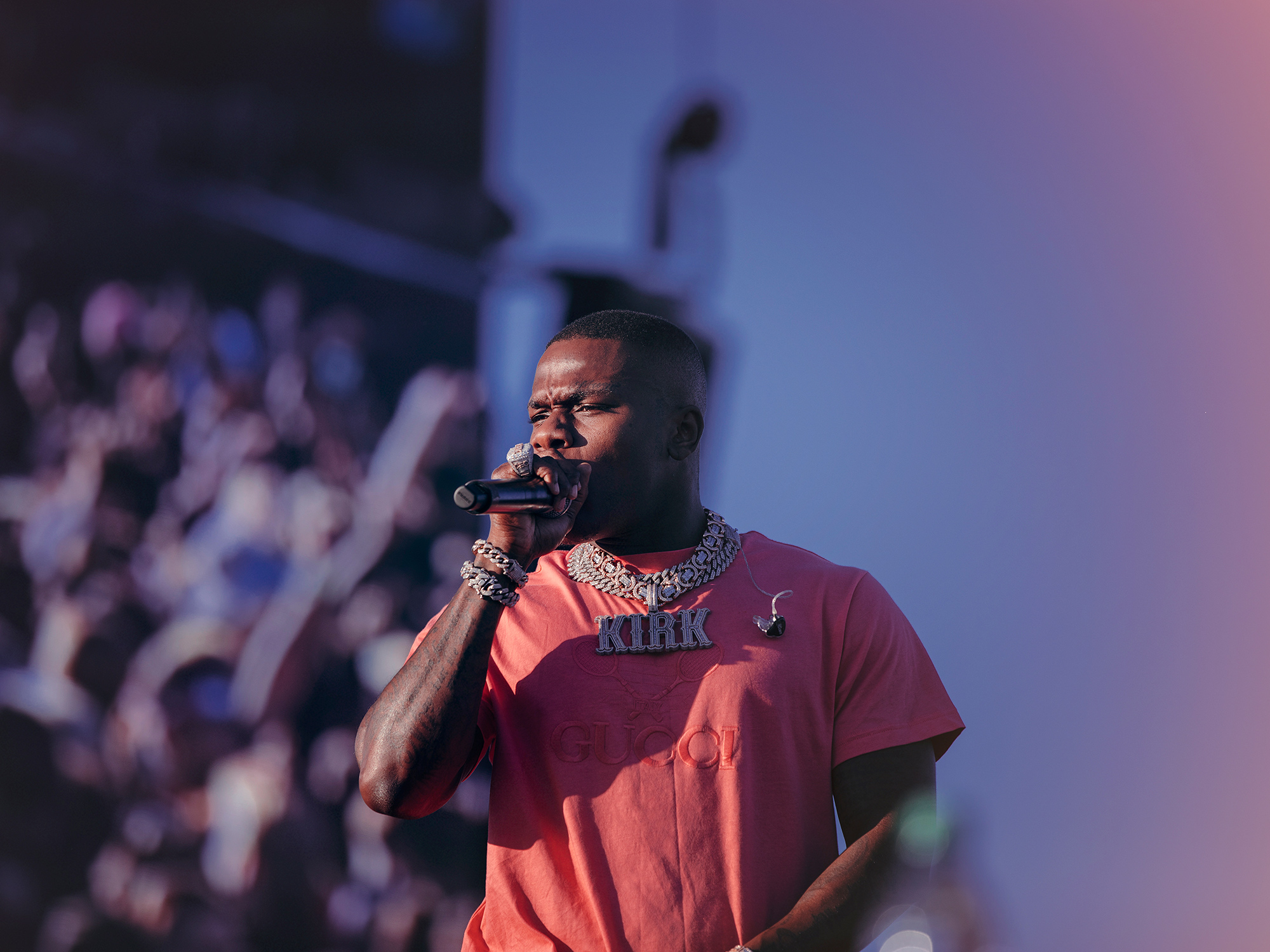 Da Baby live at the 2019 Astroworld Festival in Houston, Texas, photographed by music photographer, Todd Spoth.