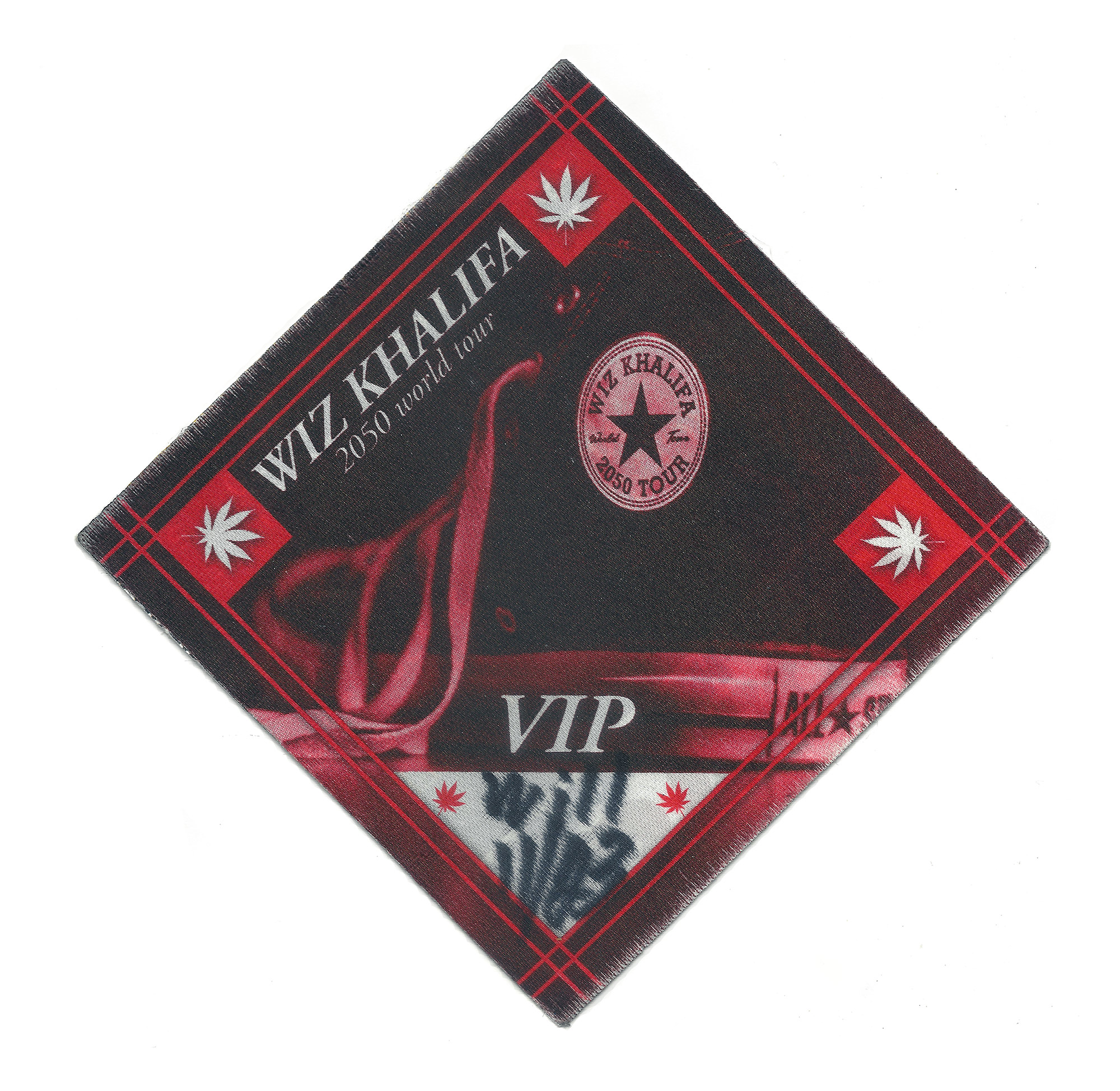 A 2013 Wiz Khalifa & Juicy J tour VIP pass from Wiz