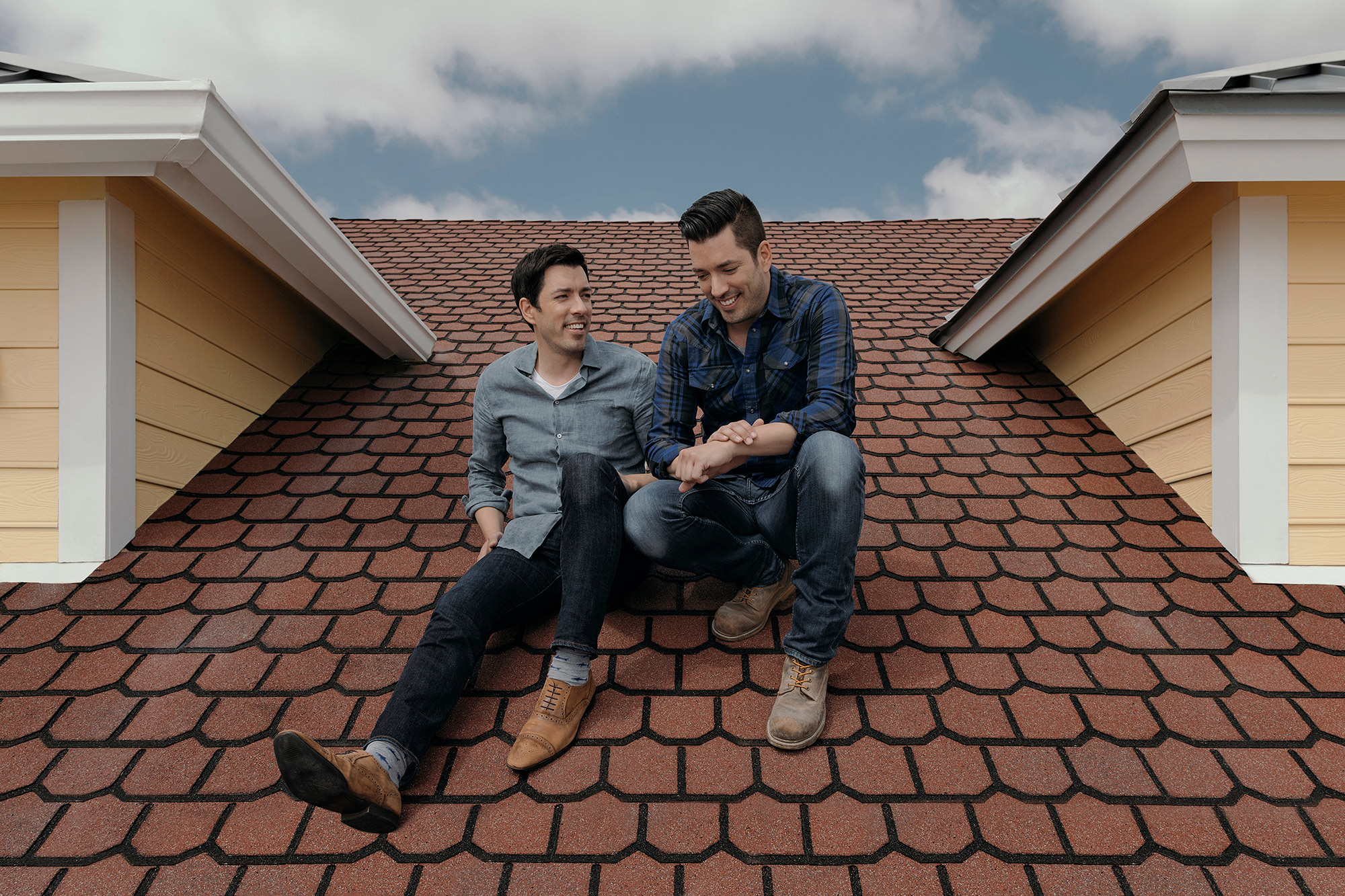 The Property Brothers,  Jonathan and Drew Scott, photographed in Galveston, Texas for The New York Times by commercial and editorial photographer, Todd Spoth, based out of Houston, Texas, USA.