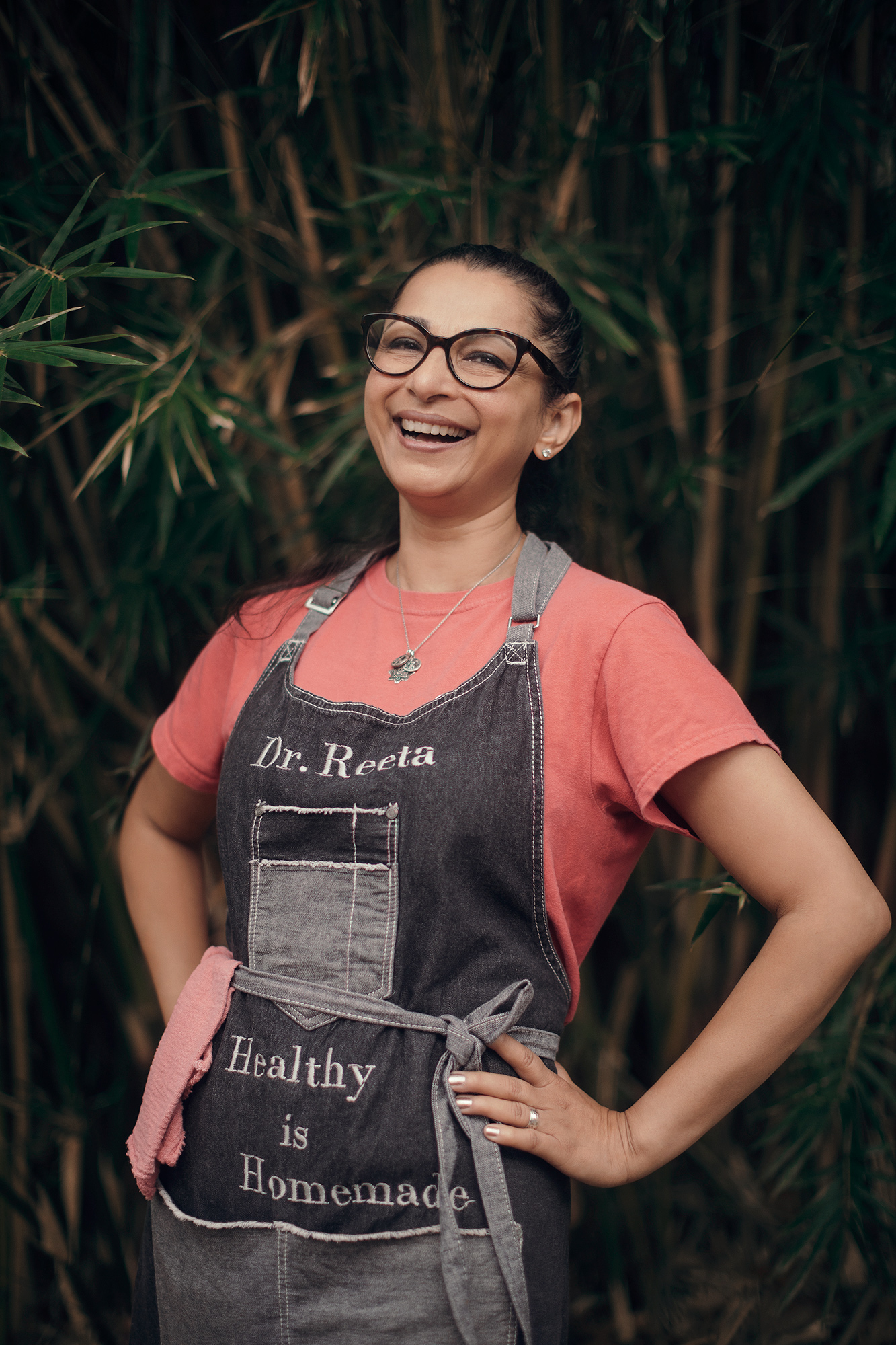 Dr. Madhureeta Achari, neurologist and foodie, photographed on location in Houston, Texas by Houston photographer Todd Spoth.