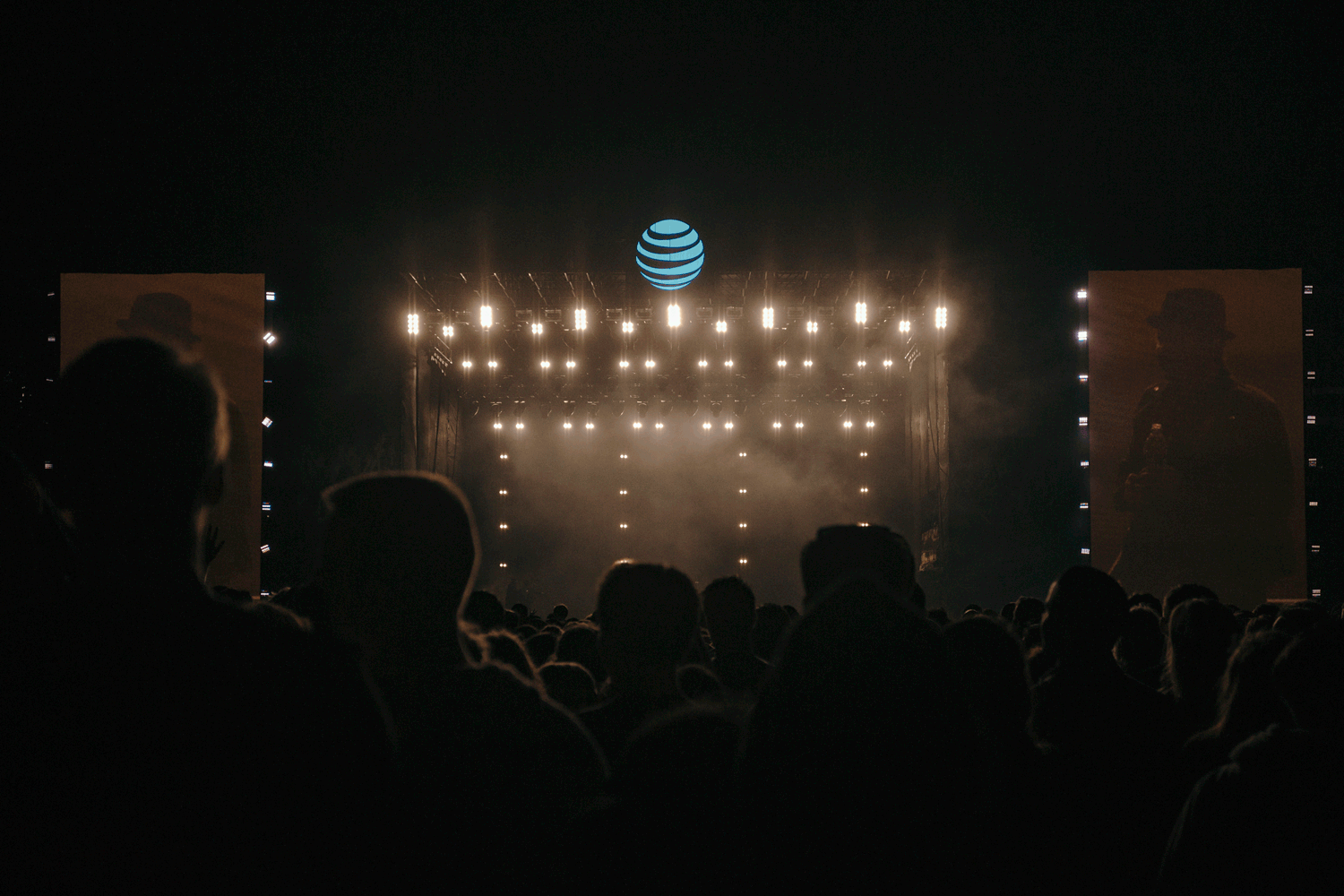 A stage setup for the March Madness Final Four Live in Houston, Texas, photographed by lifestyle photographer, Todd Spoth for client, AT&T.